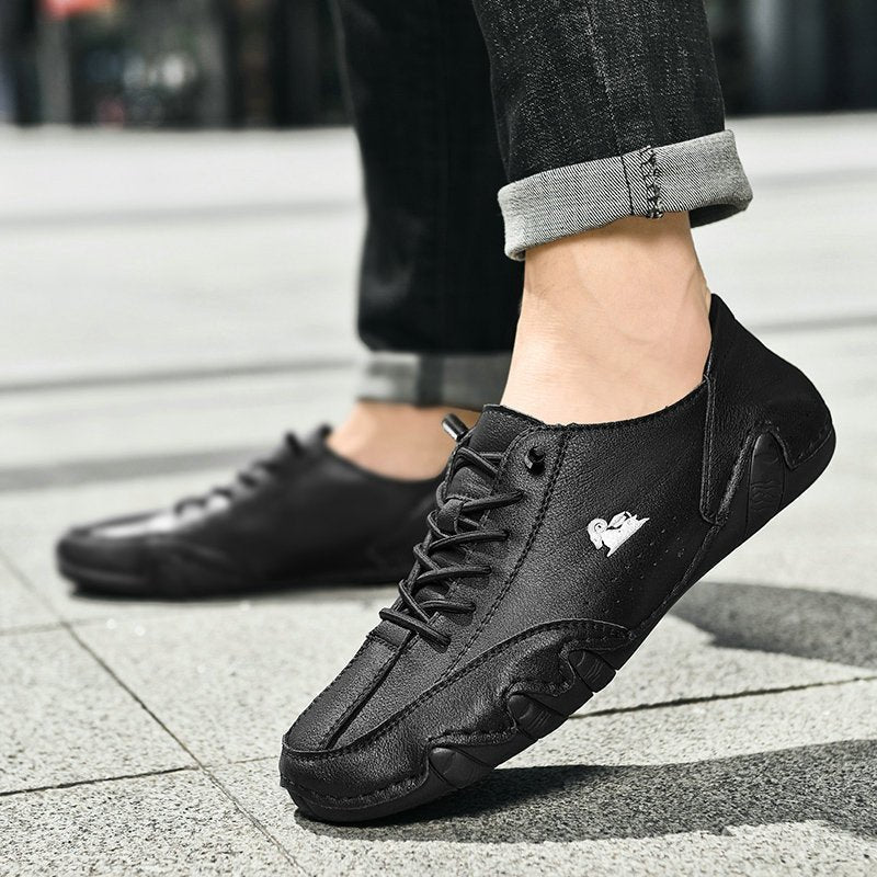 Uniseks Skórzane Buty Barefoot – BareMotion-Biały-35-Trend Polska