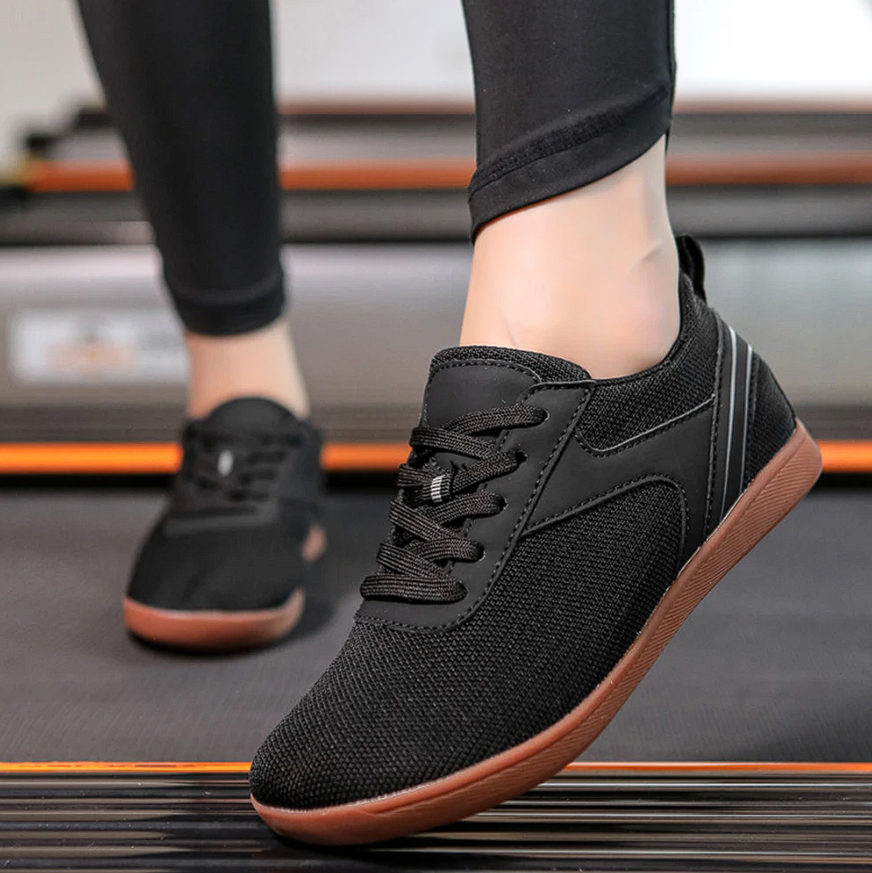 Uniseksowe buty barfuss z elastyczną podeszwą i oddychającą cholewką – Luno-Czarny-37-Trend Polska