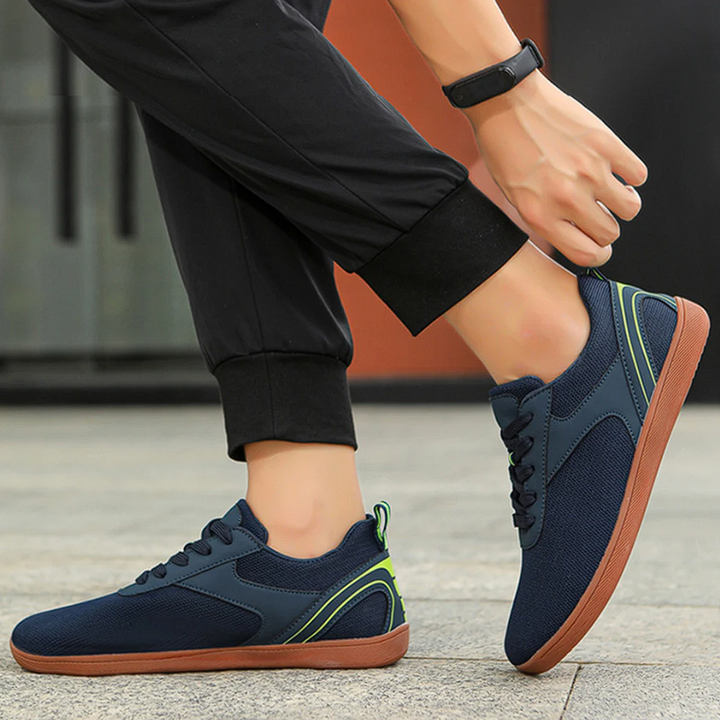 Uniseksowe buty barfuss z elastyczną podeszwą i oddychającą cholewką – Luno-Niebieski-37-Trend Polska