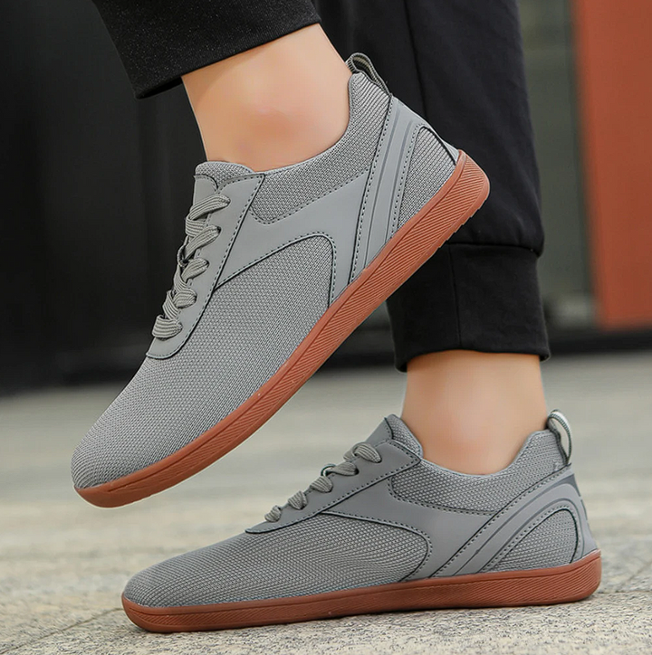 Uniseksowe buty barfuss z elastyczną podeszwą i oddychającą cholewką – Luno-Szary-37-Trend Polska