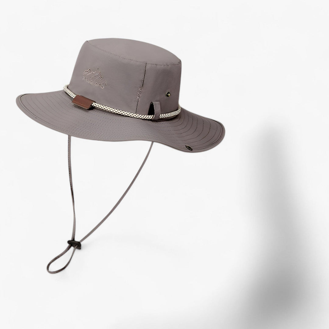 Uniseksowy kapelusz z filtrem UV, wodoodporny – Johnny-Szary-55-60cm-Trend Polska