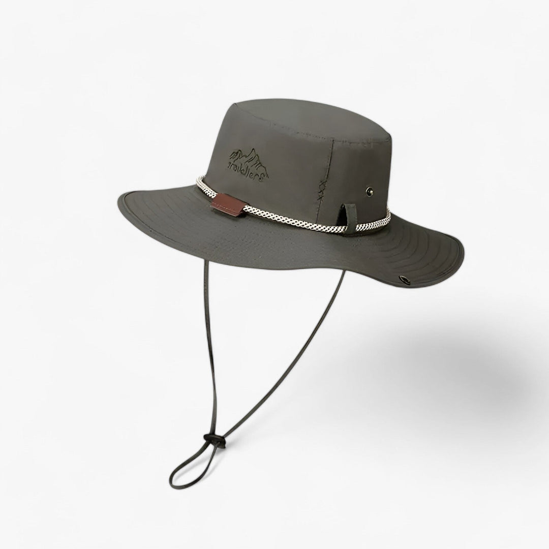 Uniseksowy kapelusz z filtrem UV, wodoodporny – Johnny-Zielony wojskowy-55-60cm-Trend Polska