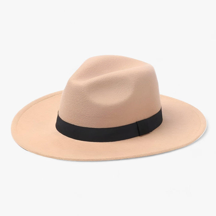 Uniseksowy vintage fedora – Ardent-Beżowy-Trend Polska