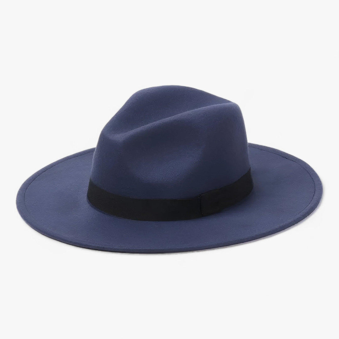 Uniseksowy vintage fedora – Ardent-Morska niebieska-Trend Polska