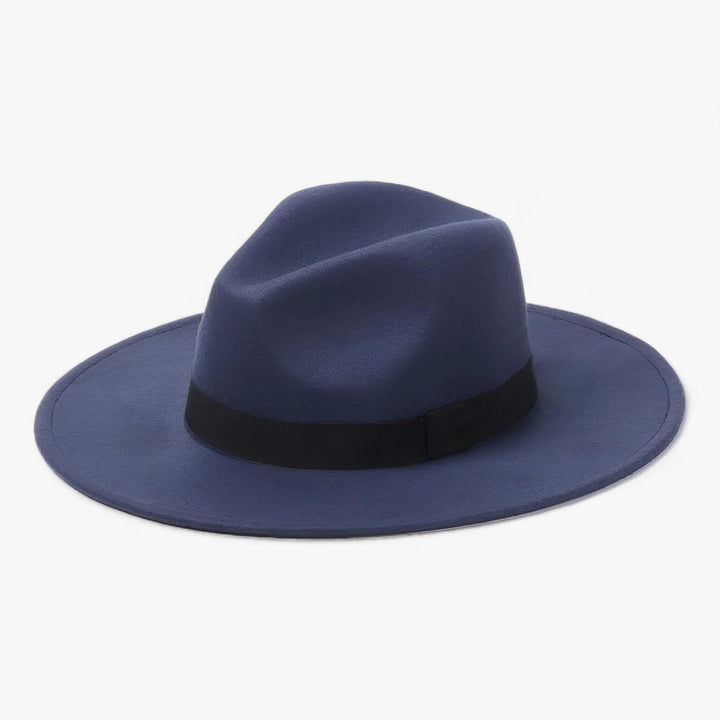 Uniseksowy vintage fedora – Ardent-Morska niebieska-Trend Polska