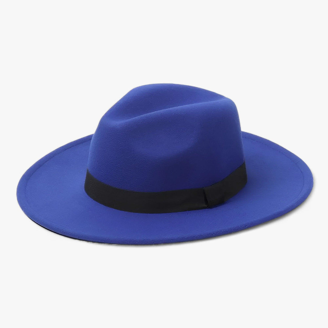 Uniseksowy vintage fedora – Ardent-Niebieski-Trend Polska