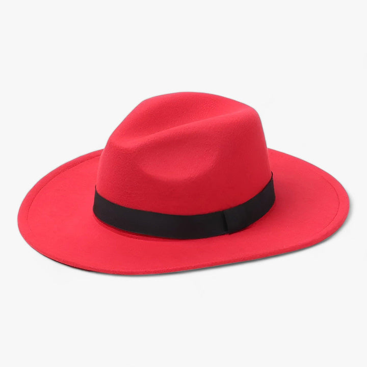 Uniseksowy vintage fedora – Ardent-Rot-Trend Polska