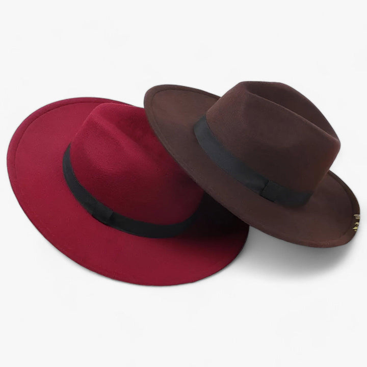 Uniseksowy vintage fedora – Ardent-Beżowy-Trend Polska