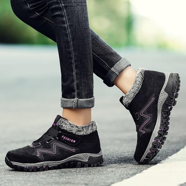 Unisex Botki Zimowe Aspen | Wodoodporne, Ciepłe i Antypoślizgowe-Ciemnoczerwony-39-Trend Polska