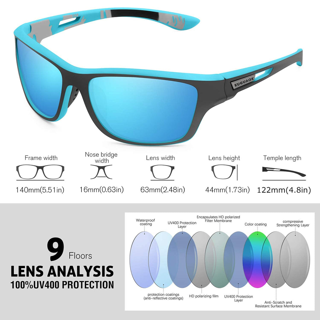 Unisex Okulary słoneczne do sportów outdoorowych - SolarGuard-Czerwony-Trend Polska