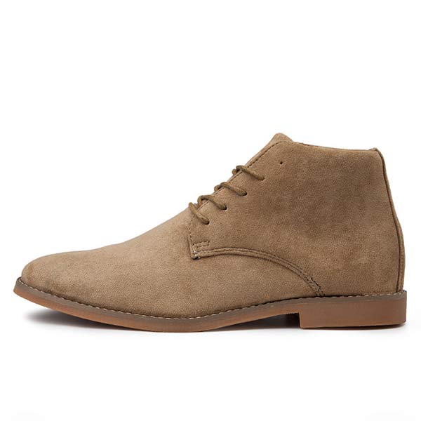 UrbanStride Classic | Stylowe Półbuty Męskie z Sznurówkami-Khaki-38-Trend Polska