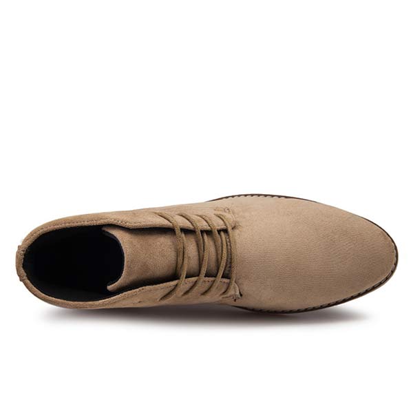 UrbanStride Classic | Stylowe Półbuty Męskie z Sznurówkami-Khaki-38-Trend Polska
