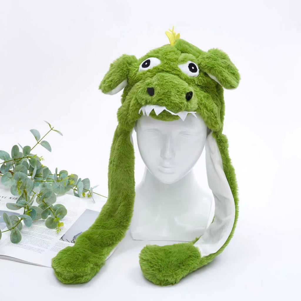 Urocza Czapka z Ruchomymi Uszami – Czapka BunnyBounce-Dino-Trend Polska