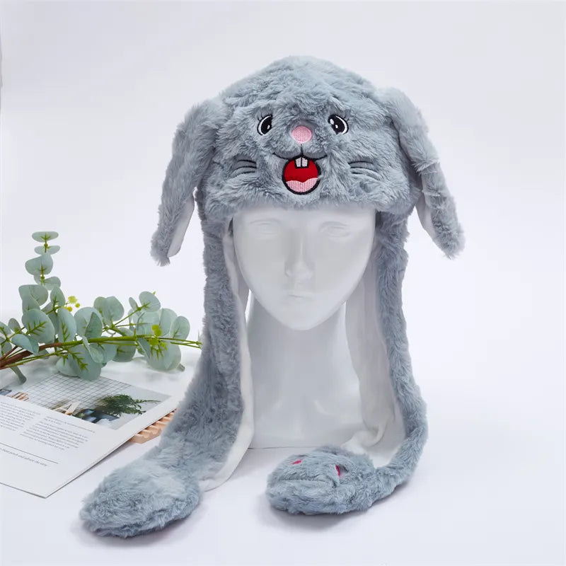 Urocza Czapka z Ruchomymi Uszami – Czapka BunnyBounce-Mysz-Trend Polska