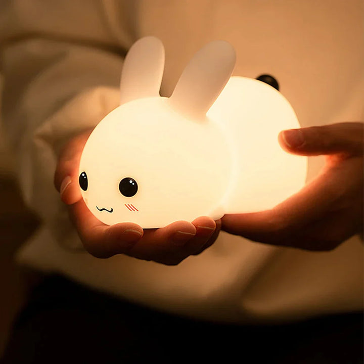 Urocza Lampa Nocna Króliczek - BunnyGlow-Ciepły dowcip-Trend Polska