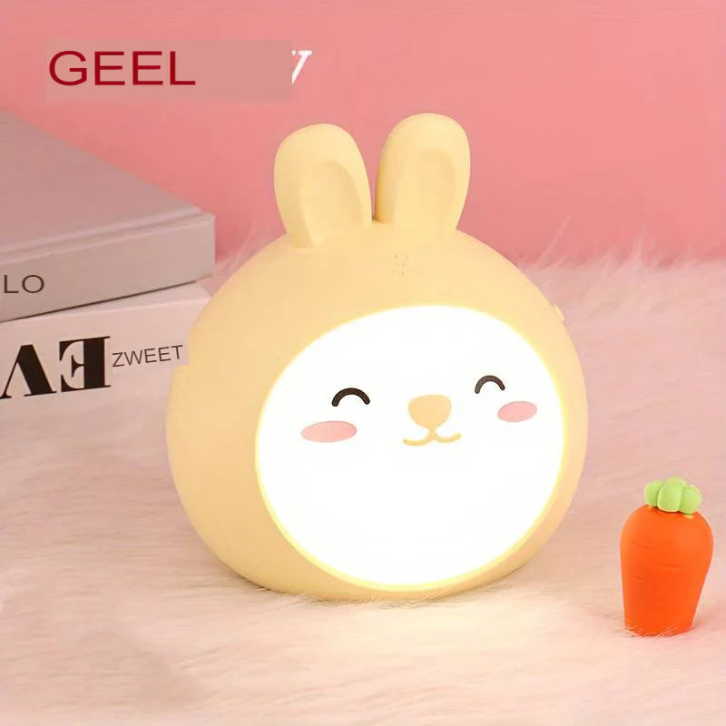 Urocza lampka nocna do pokoju dziecięcego - CuddlePaw-Żółty-Trend Polska