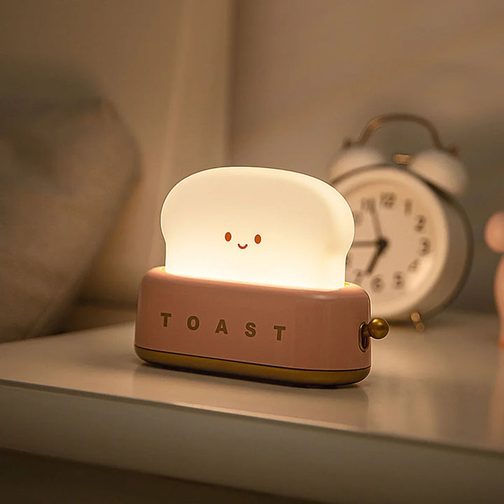 Urocza lampka nocna Toast - ToastieGlow-Czerwony-Trend Polska