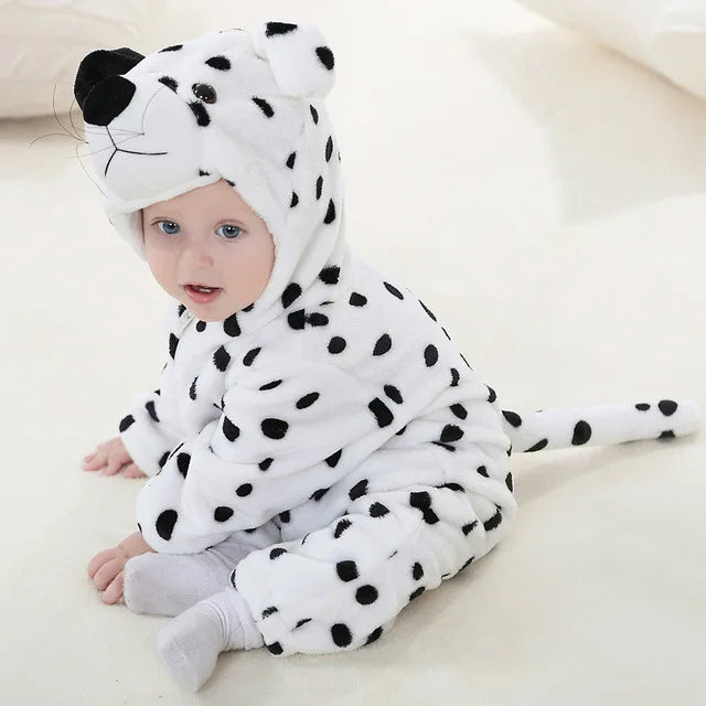 Urocze zwierzęta dziecięce body - SnugglePals-Snieżny pantera-70 (0-6 miesięcy)-Trend Polska