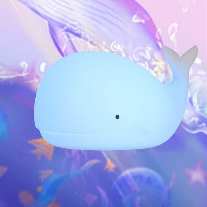 Uroczy Lampka Nocna Wieloryb z Zmieniającymi się Kolorami - GlowWhale-Trend Polska