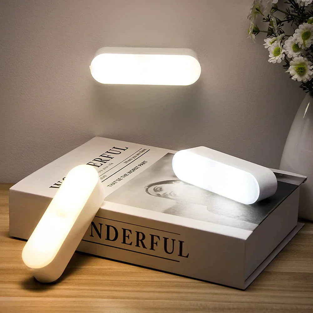 USB Ładowalna Lampa Ścienna z Czujnikiem Ruchu - BrightSense-Biały-Trend Polska