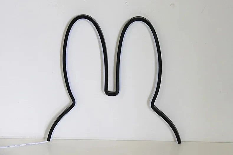 USB Ładowana Lampka nocna w kształcie królika z oświetleniem nastrojowym - BunnyLight-Biały-Trend Polska