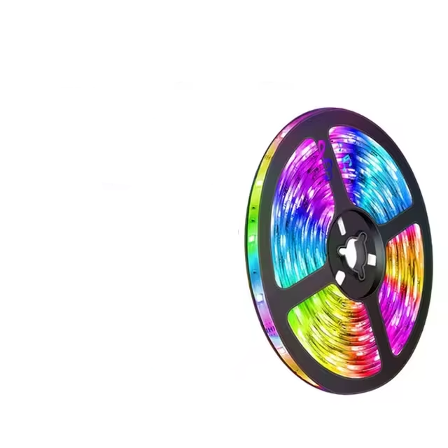 USB LED STRIPA Z ZMIANĄ KOLORY - RGB ŚWIATŁO DO DEKORACJI POKOI I OŚWIETLENIA TŁA TELEWIZORA-3-przyciskowy kontroler-1m-Trend Polska