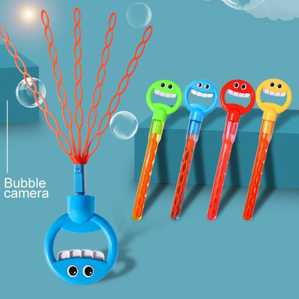 Uśmiechnięta Rurka do Baniek z 32 Otworami - BubbleWave-Czerwony-Czerwony-Trend Polska