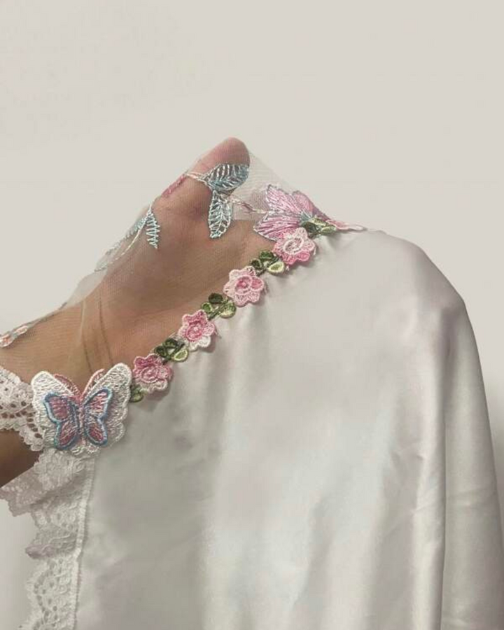 Uwodzicielskie babydoll z koronką - Selene-Biały-S-Trend Polska