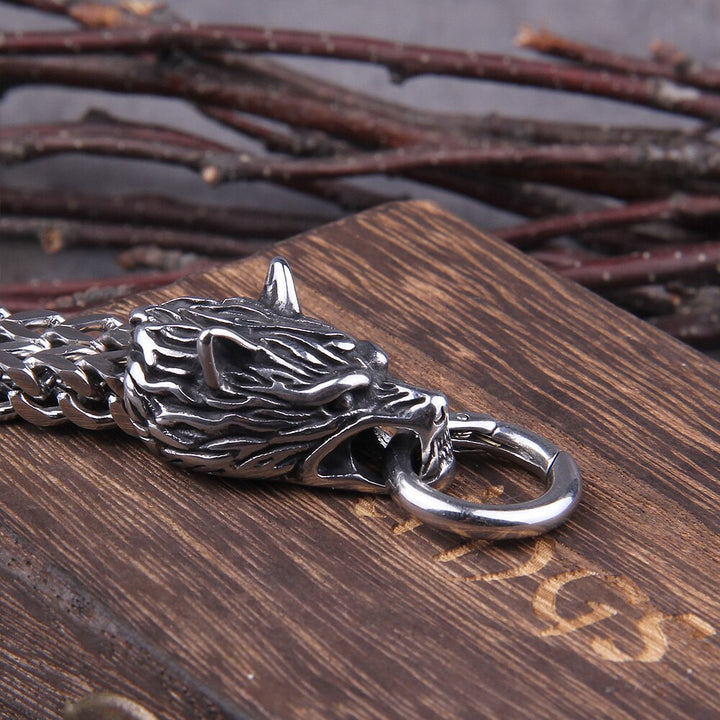 Viking Wolf Charm Bransoleta – Ragnar-19cm-Trend Polska