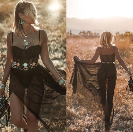 Vintage Festival Sukienka z Urokiem - Amelie Vogue-Czarny-S-Trend Polska