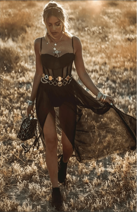 Vintage Festival Sukienka z Urokiem - Amelie Vogue-Czarny-S-Trend Polska