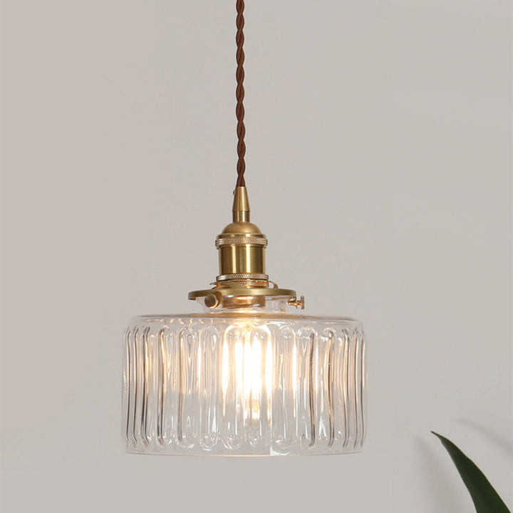 Vintage Kryształowa Lampa Wisząca - Celeste-Beżowy-Niektóre Kop-Trend Polska