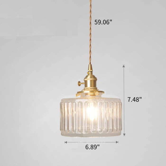 Vintage Kryształowa Lampa Wisząca - Celeste-Zielony-Niektóre Kop-Trend Polska
