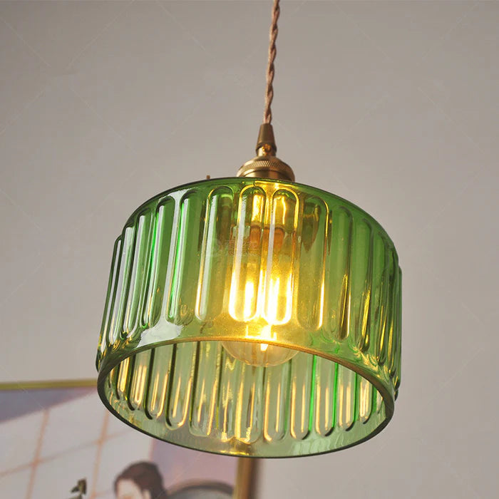 Vintage Kryształowa Lampa Wisząca - Celeste-Zielony-Niektóre Kop-Trend Polska