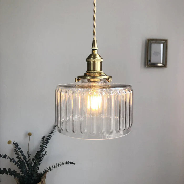 Vintage Kryształowa Lampa Wisząca - Celeste-Zielony-Niektóre Kop-Trend Polska