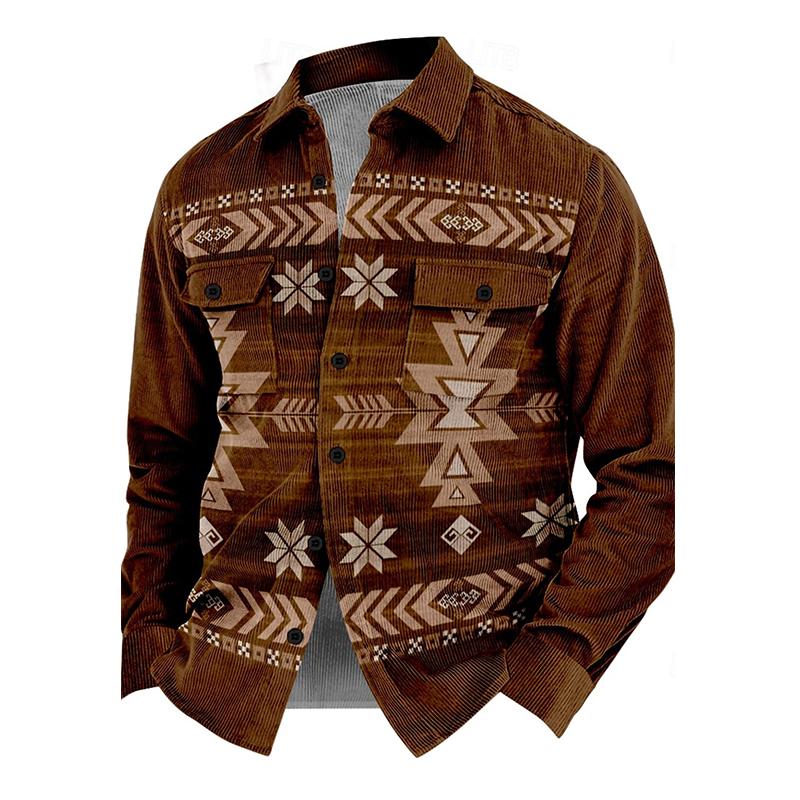 Vintage męska kurtka z guzikami – Henri-Braun-S-Trend Polska