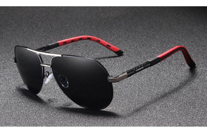 Vintage męskie okulary przeciwsłoneczne – Luca-Gold Schwarz-Trend Polska