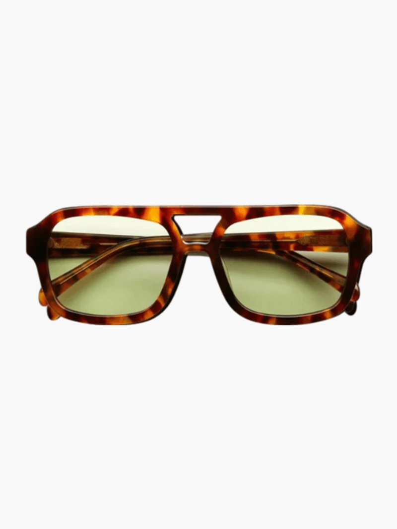 Vintage okulary przeciwsłoneczne z UV i retro urokiem – Loreen-Szkło/Zielony-Trend Polska