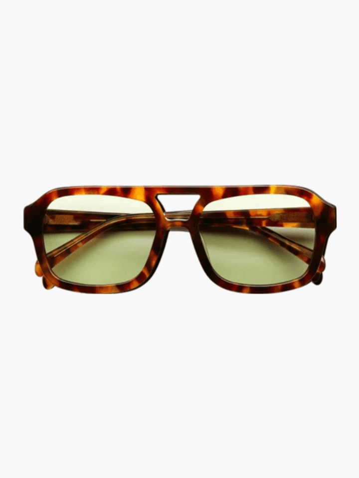 Vintage okulary przeciwsłoneczne z UV i retro urokiem – Loreen-Szkło/Zielony-Trend Polska