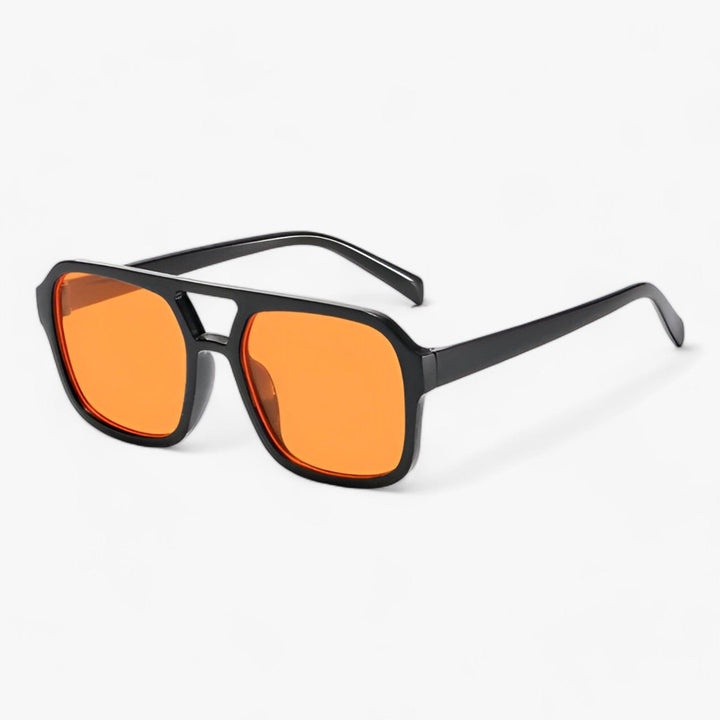 Vintage Oversized Okulary przeciwsłoneczne z kwadratową ramką – Spectra-Pomarańcza-Trend Polska