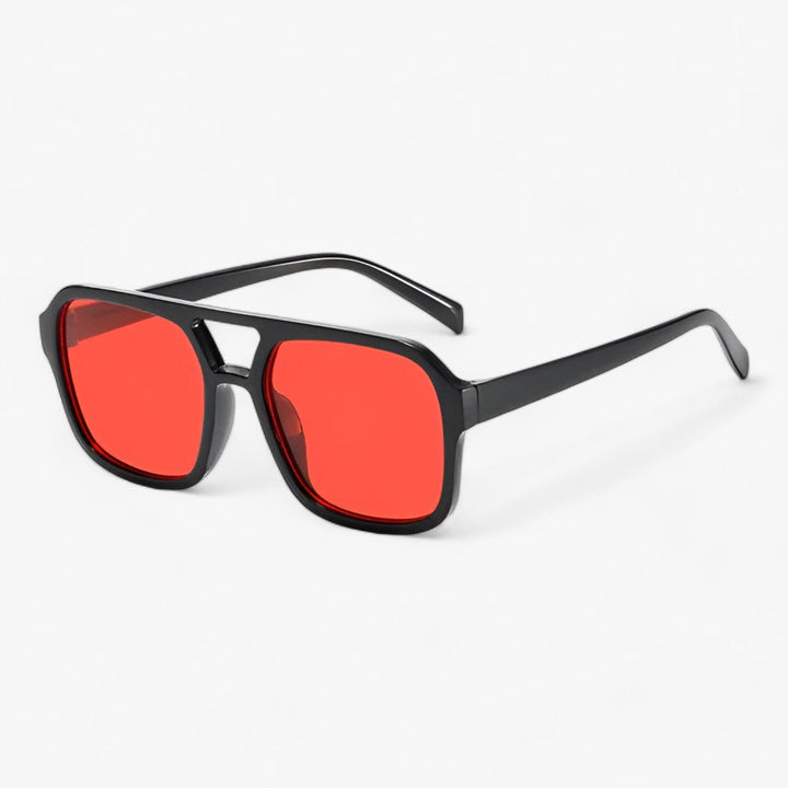 Vintage Oversized Okulary przeciwsłoneczne z kwadratową ramką – Spectra-Rot-Trend Polska