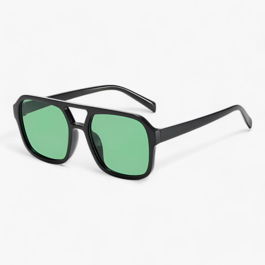 Vintage Oversized Okulary przeciwsłoneczne z kwadratową ramką – Spectra-Zielony-Trend Polska