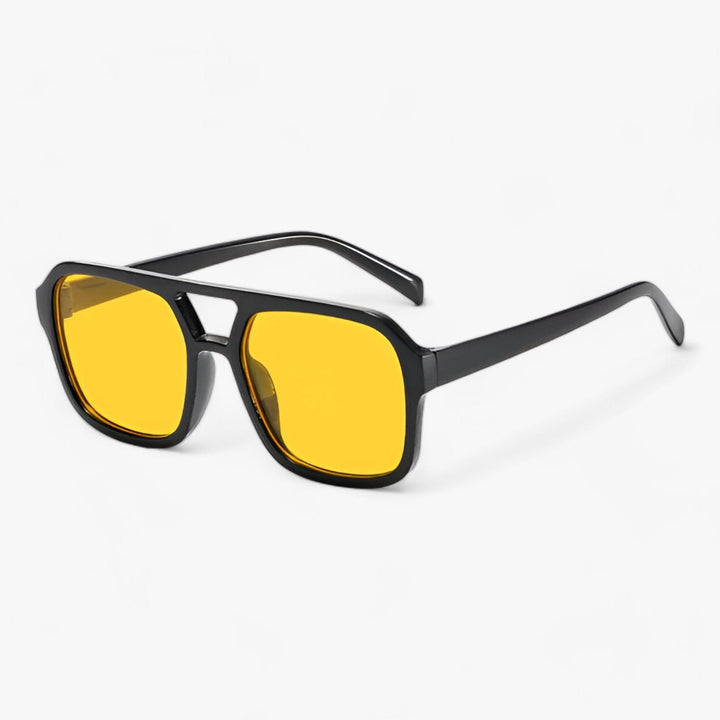 Vintage Oversized Okulary przeciwsłoneczne z kwadratową ramką – Spectra-Żółty-Trend Polska