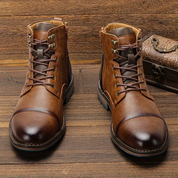 Vintage Skórzane Buty Męskie - Oliver-40-Trend Polska