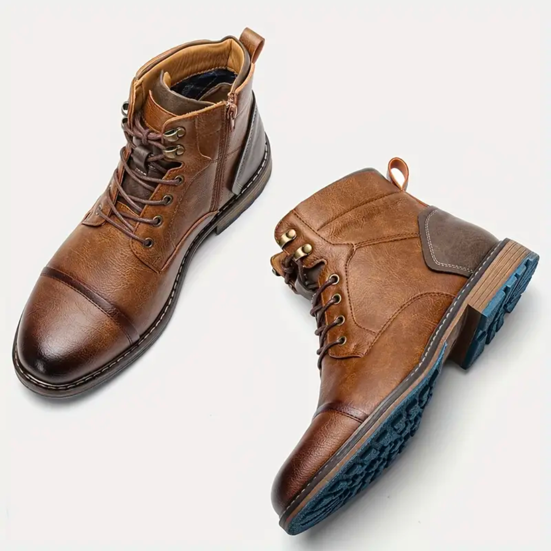 Vintage Skórzane Buty Męskie - Oliver-40-Trend Polska