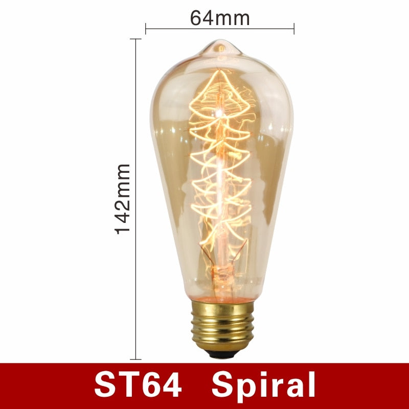 Vintage Żarówki - NostalgiaGlow-ST64 Spirala-Trend Polska