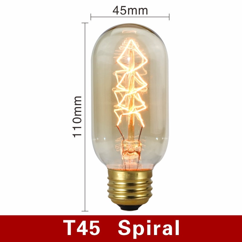 Vintage Żarówki - NostalgiaGlow-T45 Spirala-Trend Polska