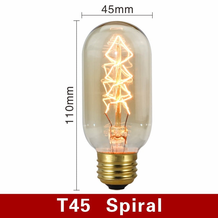Vintage Żarówki - NostalgiaGlow-T45 Spirala-Trend Polska