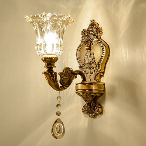 Vintage Złota Lampa Ścienna – Aureo-1-Trend Polska