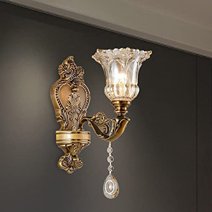 Vintage Złota Lampa Ścienna – Aureo-1-Trend Polska